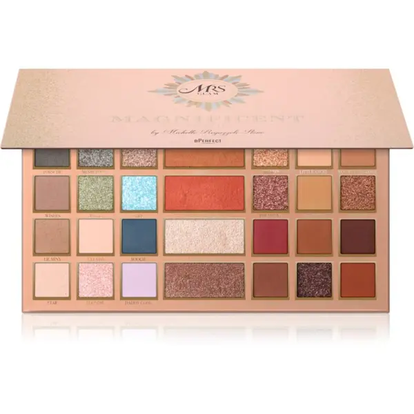 BPerfect BPerfect Mrs Glam Magnificent Palette večnamenska paleta za obraz in oči 48 g