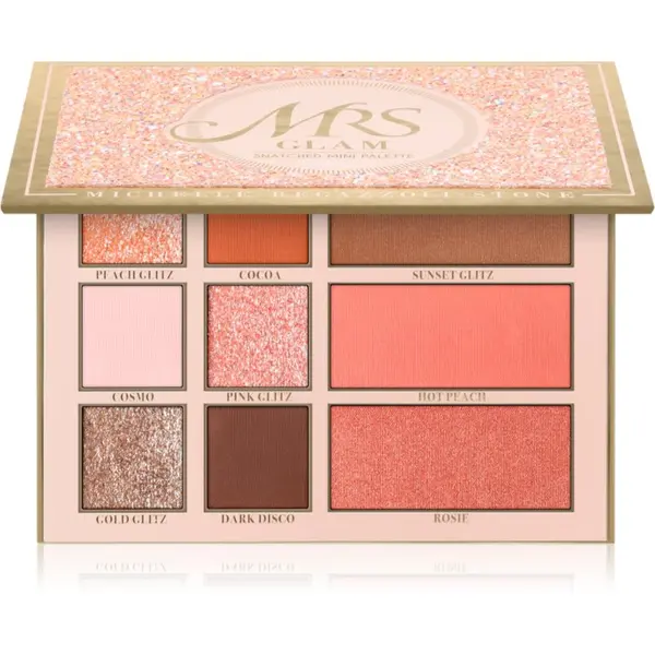 BPerfect BPerfect Mrs Glam Snatched Mini Palette večnamenska paleta za obraz 22 g