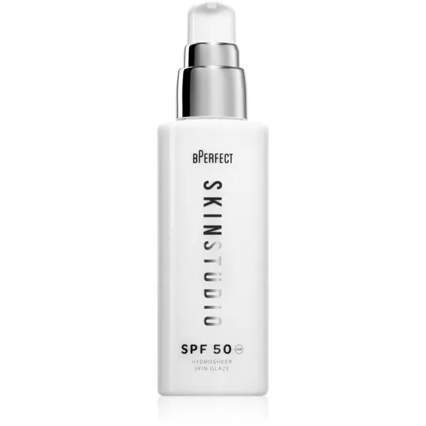 BPerfect BPerfect Skin Studio Hydrosheer Skin Glaze SPF 50 posvetlitveni in vlažilni serum za obraz 50 ml