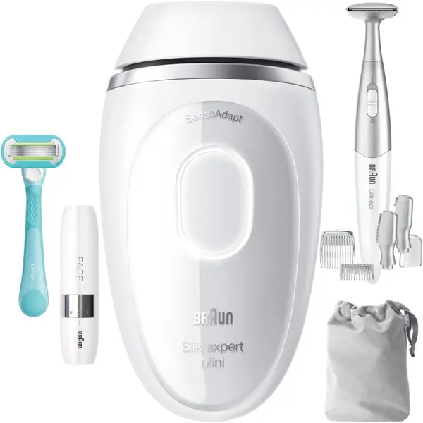 Braun Braun IPL Silk·expert Mini PL1115 IPL epilator za telo, obraz, predel bikinija in pazduhe 1 kos