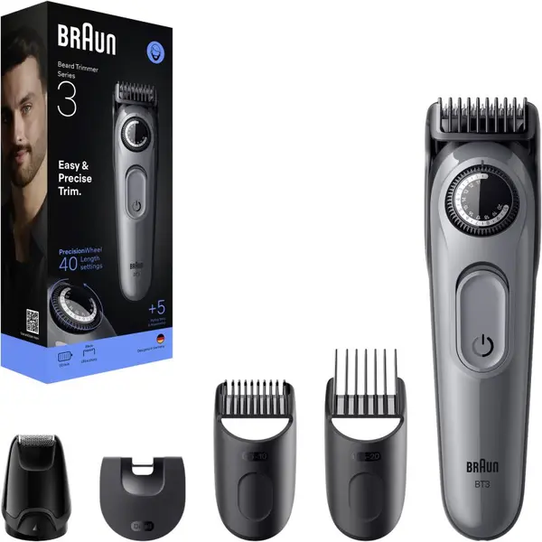 Braun Braun Series 3 BT3560 prirezovalnik brade s 5 orodji za oblikovanje 1 kos