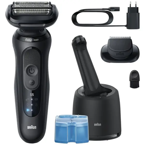 Braun Braun Series 5 52-N7200cc električni brivnik s čistilno in polnilno postajo SmartCare Black 1 kos