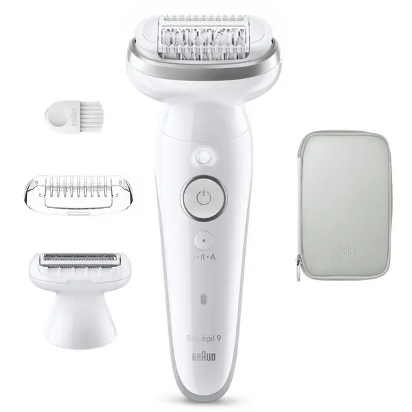 Braun Braun Silk-épil 9 9-030 epilator s popolnoma prilagodljivo glavo za mokro in suho britje 1 kos