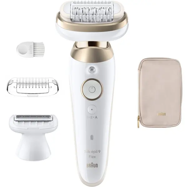 Braun Braun Silk-épil 9 Flex 9-030 3D epilator s popolnoma prilagodljivo glavo za mokro in suho britje 1 kos