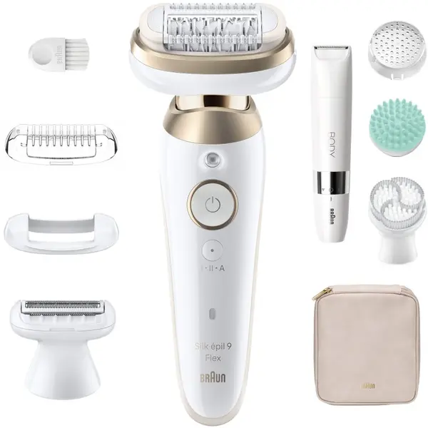 Braun Braun Silk-épil 9 Flex SkinSpa 9-481 3D epilator s popolnoma prilagodljivo glavo za mokro in suho britje 1 kos