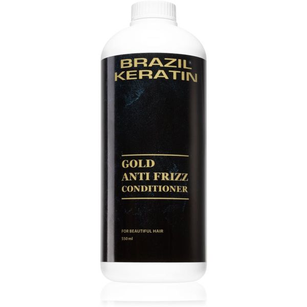 Brazil Keratin Brazil Keratin Gold Anti Frizz Conditioner regeneracijski balzam za neobvladljive lase 550 ml