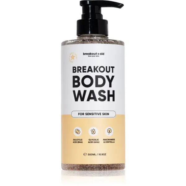 breakout + aid breakout + aid Body Wash gel za prhanje proti aknam 500 ml