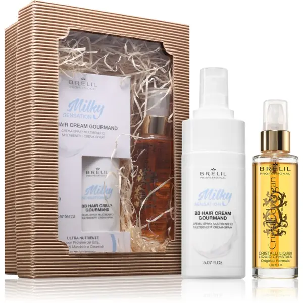 Brelil Professional Brelil Professional Gift Set darilni set za sijaj in mehkobo las