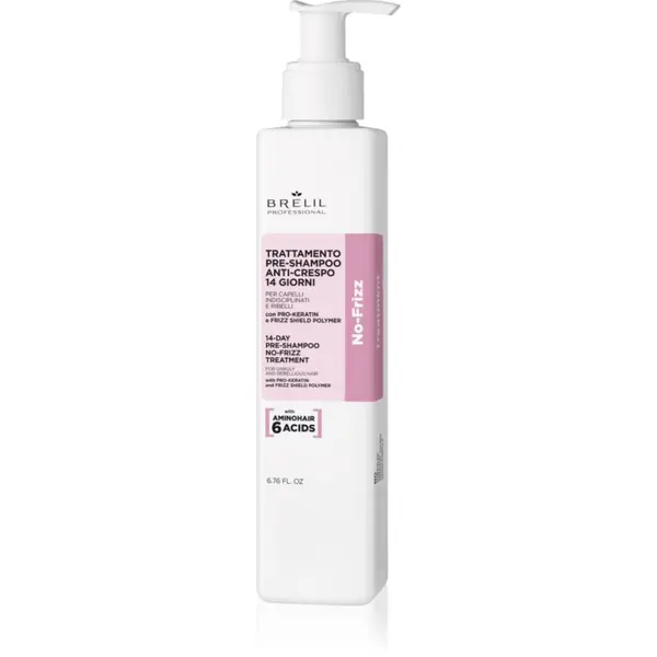 Brelil Professional Brelil Professional No Frizz 14 Days No Frizz Treatment nega pred šamponiranjem za neobvladljive lase 200 ml