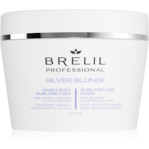 Brelil Professional Brelil Professional Silver Blonde Sublimeches Mask vlažilna maska za nevtralizacijo rumenih odtenkov 220 ml