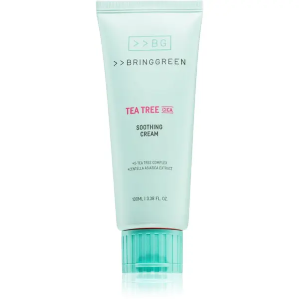 BRINGGREEN BRINGGREEN Tea Tree Cica Soothing Cream Plus intenzivno hranilna krema s pomirjajočim učinkom 100 ml