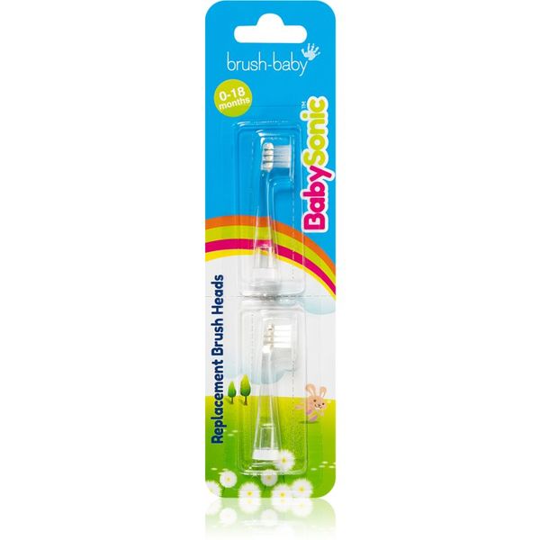 Brush Baby Brush Baby BabySonic nadomestne glave za zobno ščetko 0-18 months 2 kos