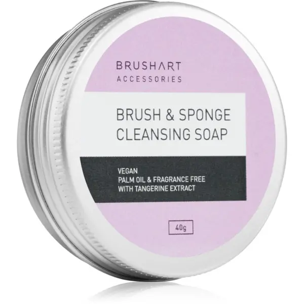 BrushArt BrushArt Accessories Brush & Sponge cleansing soap čistilno milo za kozmetične čopiče 40 g