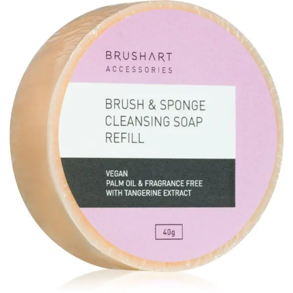 BrushArt BrushArt Accessories Brush & Sponge cleansing soap čistilno milo za kozmetične čopiče Refill 40 g