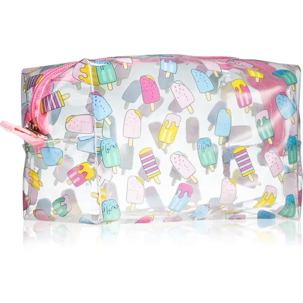 BrushArt BrushArt Accessories Transparent cosmetic bag prozorna kozmetična torbica Ice Cream 1 kos