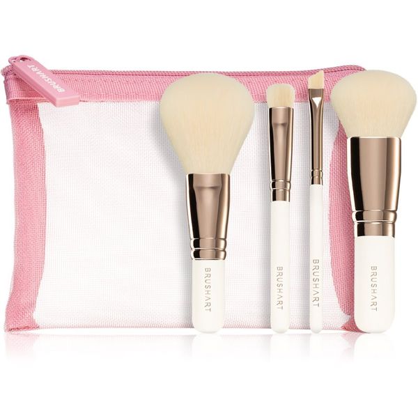 BrushArt BrushArt Basic On-the-go Glam mini make-up brush set potovalni set čopičev s torbico(mini)