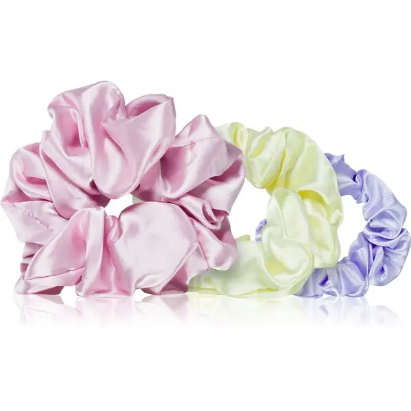 BrushArt BrushArt Daisy Dreams Satin Scrunchies Set elastike za lase 3 kos
