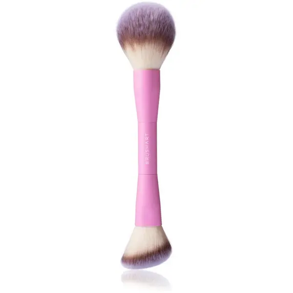 BrushArt BrushArt Double Duty Blush & Powder brush čopič za rdečilo in puder obojestranski 1 kos