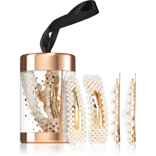 BrushArt BrushArt Gift for You Pearl hair clip set sponke za lase