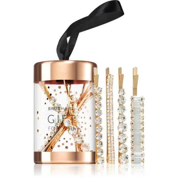 BrushArt BrushArt Gift for You Rhinestone bobby pins sponke za lase 4 kos
