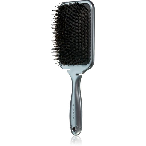 BrushArt BrushArt Hair Boar bristle paddle hairbrush krtača za lase s ščetinami divjega prašiča 1 kos