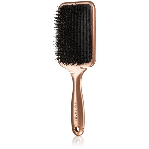 BrushArt BrushArt Hair Boar bristle paddle hairbrush krtača za lase s ščetinami divjega prašiča Bronze 1 kos