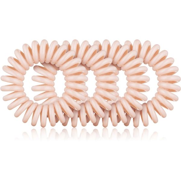 BrushArt BrushArt Hair Rings elastike za lase Nude 4 kos