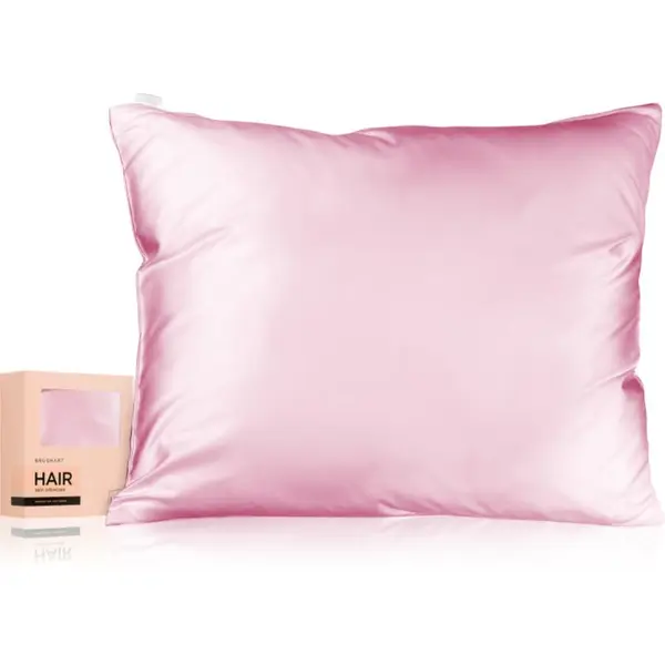 BrushArt BrushArt Hair Satin pillowcase prevleka za vzglavnik saten Candy Pink 50x60 cm