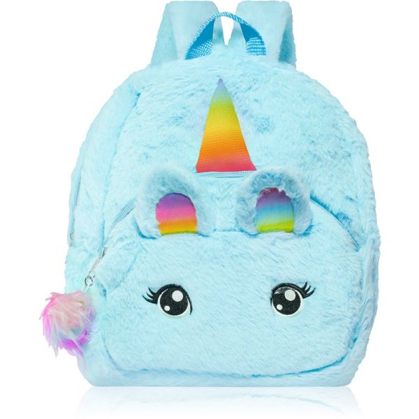 BrushArt BrushArt KIDS Fluffy unicorn backpack Large otroški nahrbtnik Blue (29 x 33 cm)