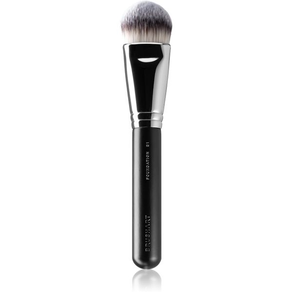 BrushArt BrushArt Professional B1 Flat foundation brush čopič za tekoči puder B1 1 kos