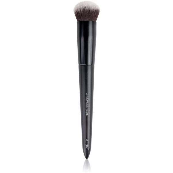 Brushworks Brushworks Buffing Foundation Brush čopič za make-up vrsta NO. 2 1 kos