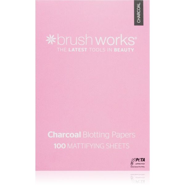 Brushworks Brushworks Charcoal Blotting Papers papirčki za matiranje 100 kos