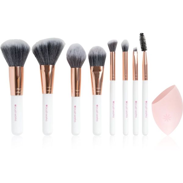 Brushworks Brushworks Exclusive Makeup Brush and Sponge Set set čopičev