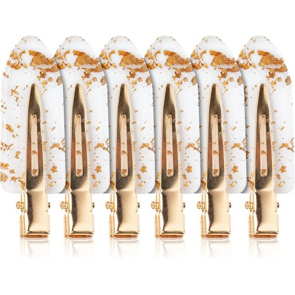 Brushworks Brushworks Gold Flake No Crease Clips sponke za lase 8 kos