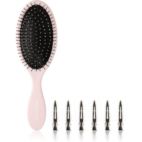Brushworks Brushworks Luxury Pink Hair Styling Set set (za lase)