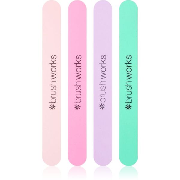 Brushworks Brushworks Nail Files Pastel set pilic (za nohte)