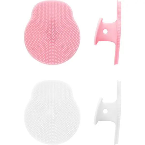 Brushworks Brushworks Silicone Cleansing Pads eksfoliacijske čistilne blazinice 2 kos