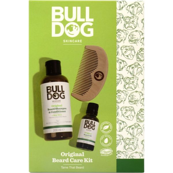 Bulldog Bulldog Original Beard Care Kit darilni set Peach Wood 10,4 cm (za moške)