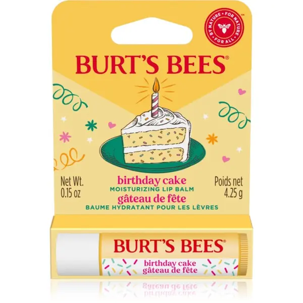 Burt’s Bees Burt’s Bees Birthday Cake balzam za ustnice s čebeljim voskom okus Vanilla Cake 4.25 g