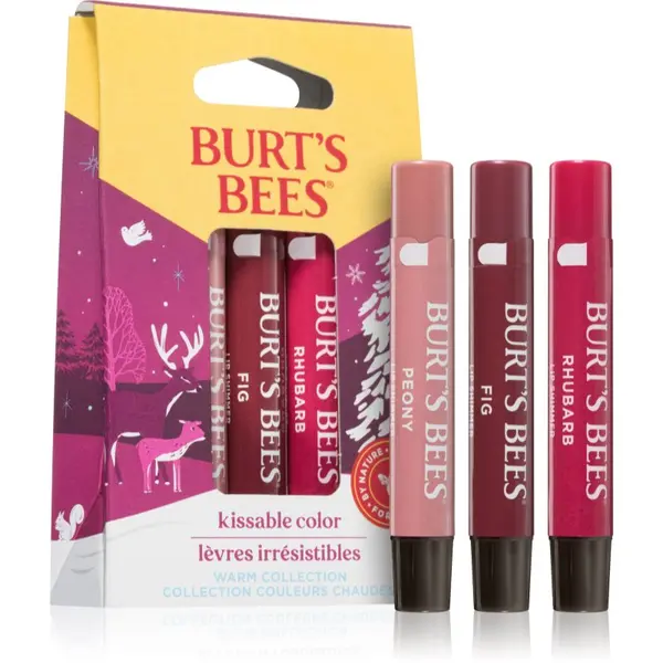 Burt’s Bees Burt’s Bees Festive Kissable Color set sijajev za ustnice