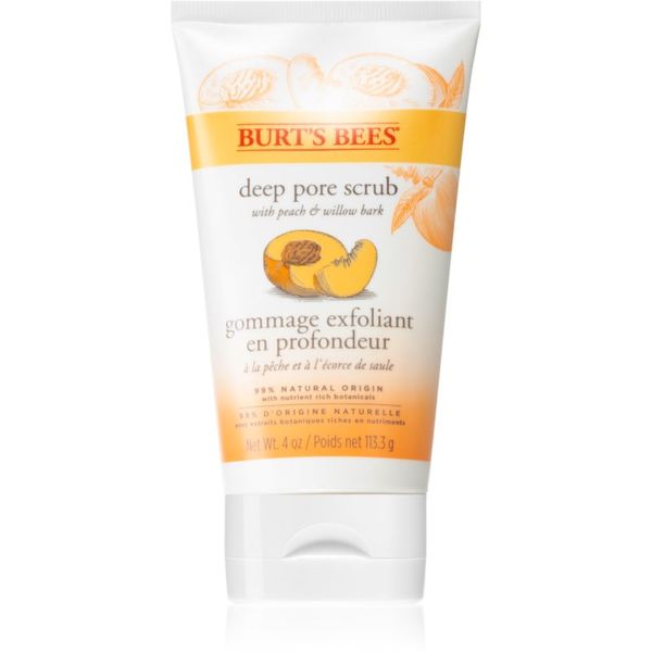 Burt’s Bees Burt’s Bees Peach & Willow Bark globinsko čistilni piling 113,3 g