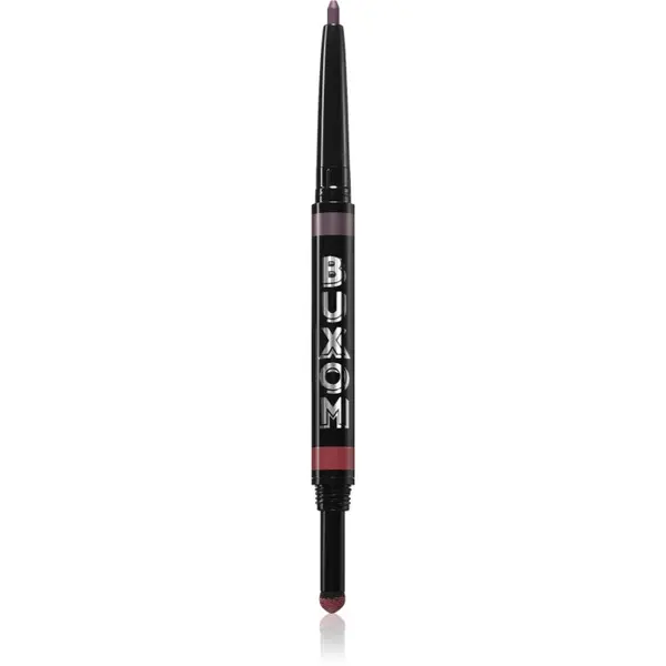 Buxom Buxom FLIP SIDE DUAL-ENDED EYELINER & SHADOW kremasto senčilo in črtalo za oči v svinčniku odtenek Burgundy Bestie 0.78 g