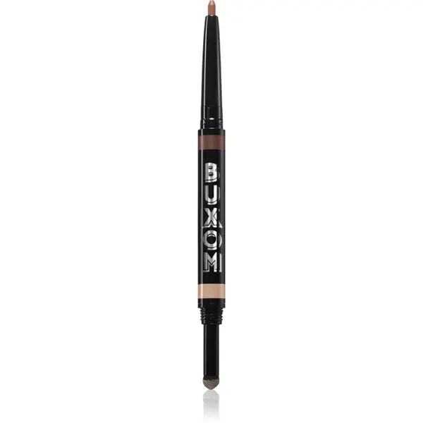 Buxom Buxom FLIP SIDE DUAL-ENDED EYELINER & SHADOW kremasto senčilo in črtalo za oči v svinčniku odtenek Champagne and Chocolates 0.78 g
