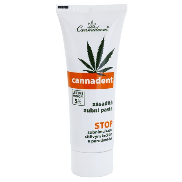 Cannaderm Cannaderm Cannadent Alkaline toothpaste zeliščna zobna pasta s konopljinim oljem 75 g