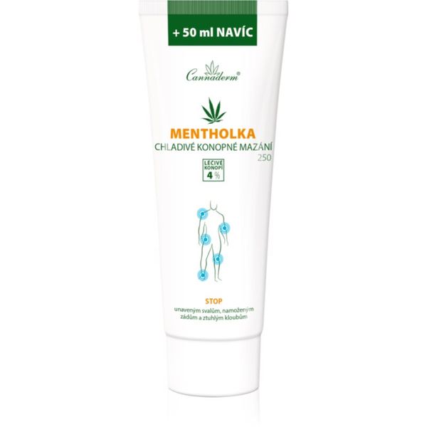 Cannaderm Cannaderm Mentholka hemp lubrication masažna krema s hladilnim učinkom 250 ml