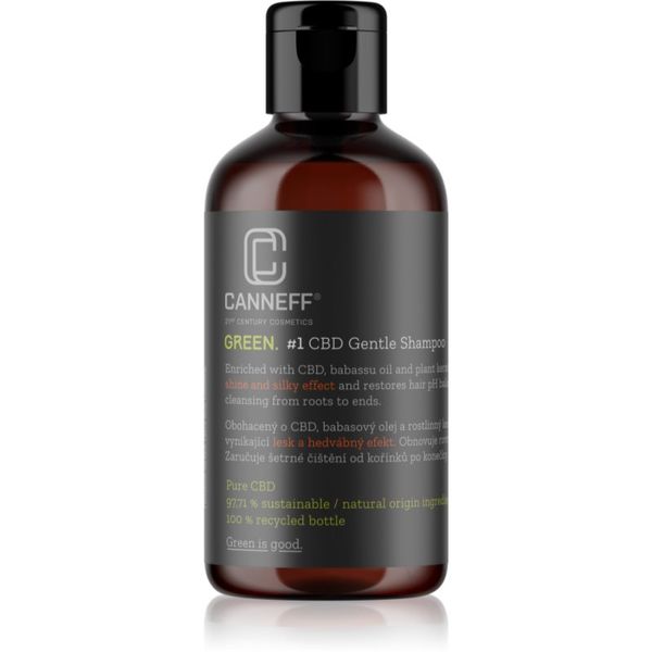 Canneff Canneff Green CBD Gentle Shampoo regeneracijski šampon za sijaj in mehkobo las 200 ml