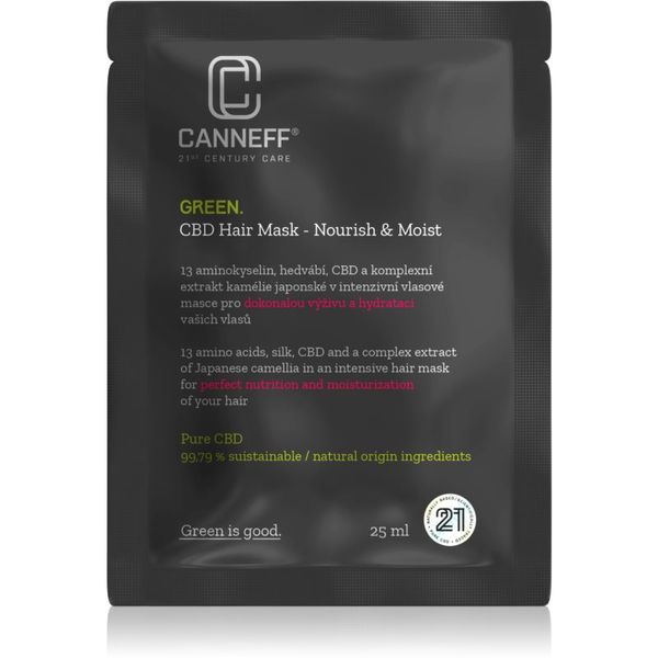 Canneff Canneff Green CBD Hair Mask regeneracijska in vlažilna maska za lase 25 ml