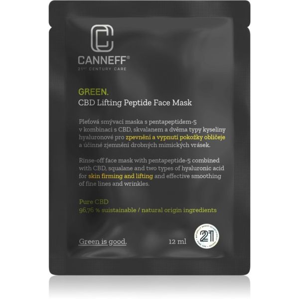 Canneff Canneff Green lifting in učvrstitvena maska s peptidi 12 ml