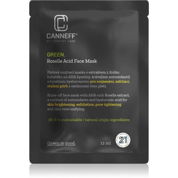 Canneff Canneff Green Roselle Acid Face Mask eksfoliacijska maska z AHA 12 ml