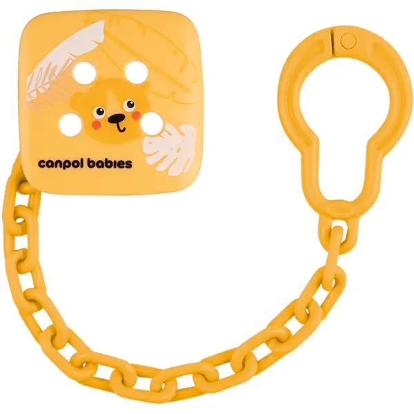 Canpol babies Canpol babies BabiesBoo Soothers Holder verižica za dudo Gepard 1 kos